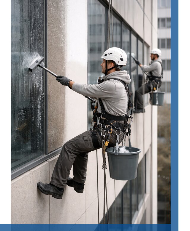 Мойка фасадов зданий в Кохме под ключ от 364 р. | ВЫСОТНИК-Кхм