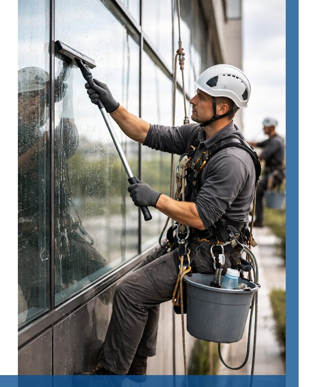 Мойка стеклянных фасадов в Кохме от 208 р. | ВЫСОТНИК-Кхм