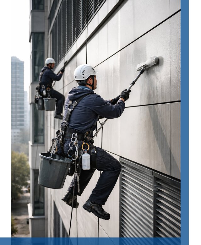 Мойка вентилируемого фасада в Кохме от 260 р. | ВЫСОТНИК-Кхм