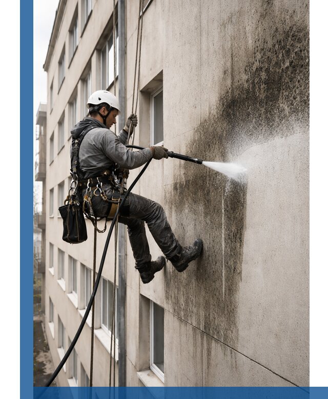 Профессиональная очистка фасадов от плесени в Кохме