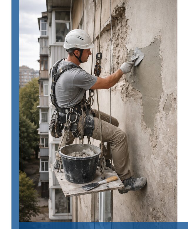 Восстановление фасадной штукатурки в Кохме с гарантией качества