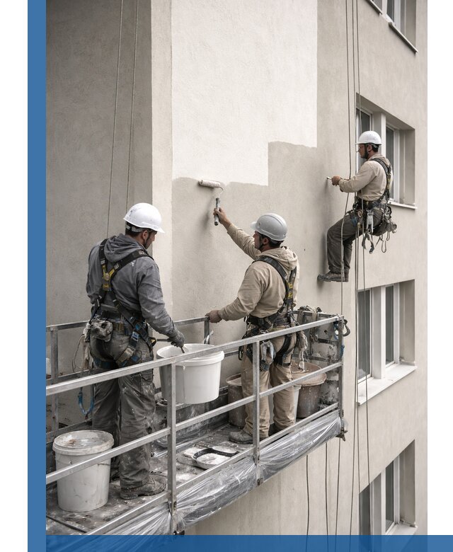 Покраска оштукатуренного фасада в Кохме под ключ с гарантией