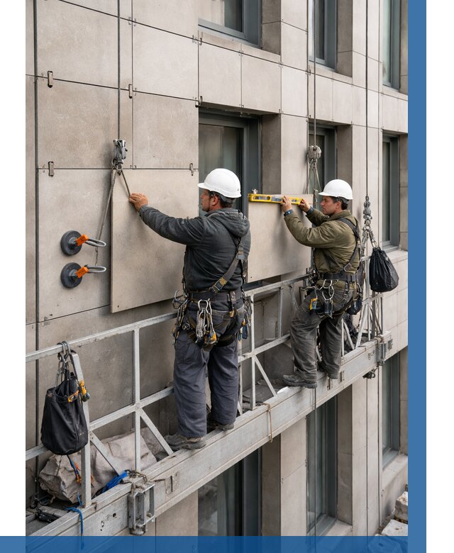 Монтаж керамогранита на фасад в Кохме от 2597 р. | ВЫСОТНИК-Кхм