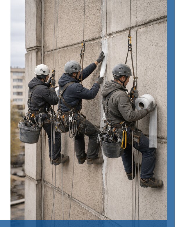 Ремонт межпанельных швов в Кохме от 779 р. | ВЫСОТНИК-Кхм