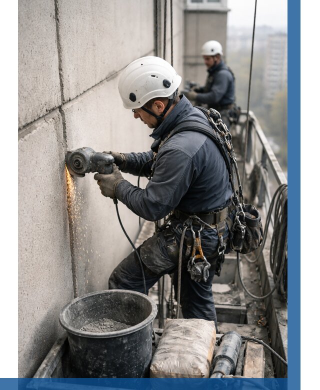 Штробление межпанельных швов в Кохме от 1247 р. | ВЫСОТНИК-Кхм