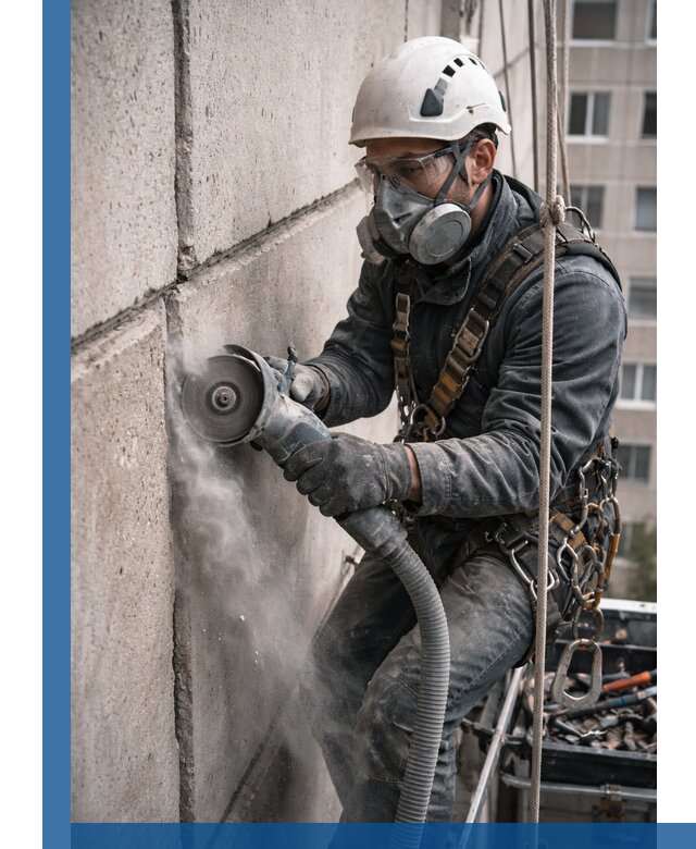 Штробление межпанельных швов в Кохме качественно и быстро