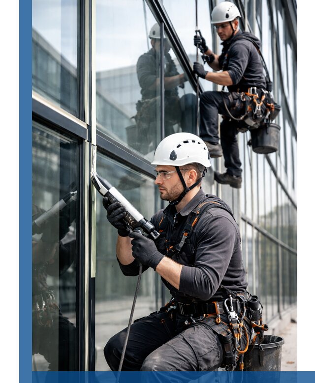 Герметизация витражных швов в Кохме для зданий и фасадов