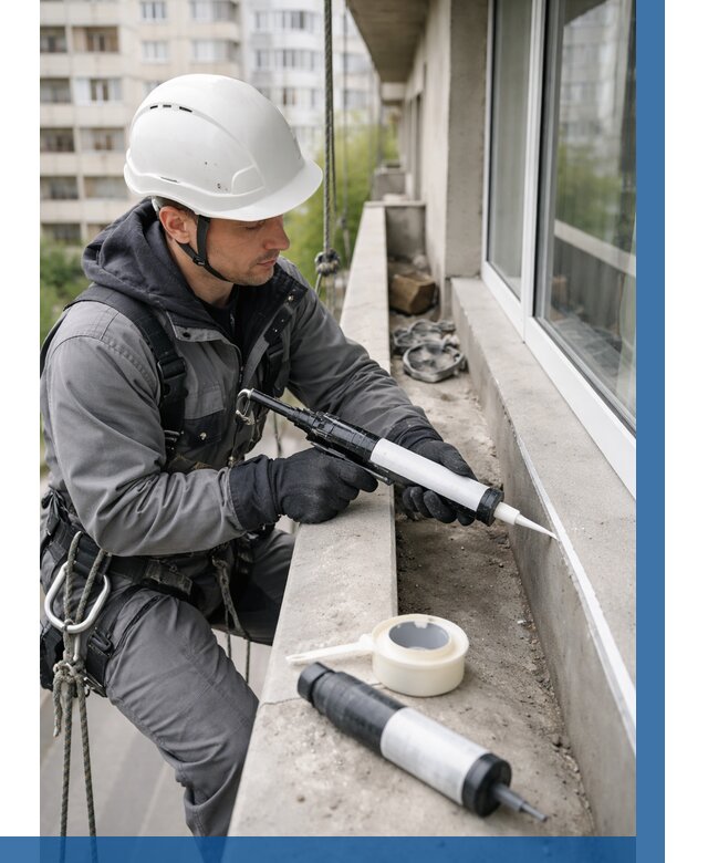 Герметизация швов лоджии в Кохме от 4675 р. | ВЫСОТНИК-Кхм