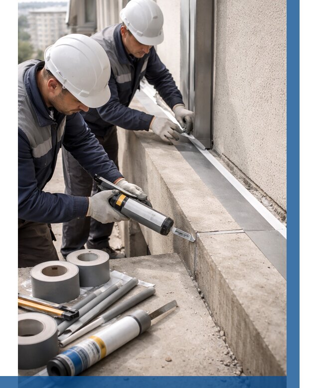 Герметизация примыкания балкона в Кохме от 4675 р. | ВЫСОТНИК-Кхм