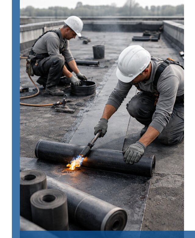 Ремонт рулонной кровли в Кохме герметизация и восстановление