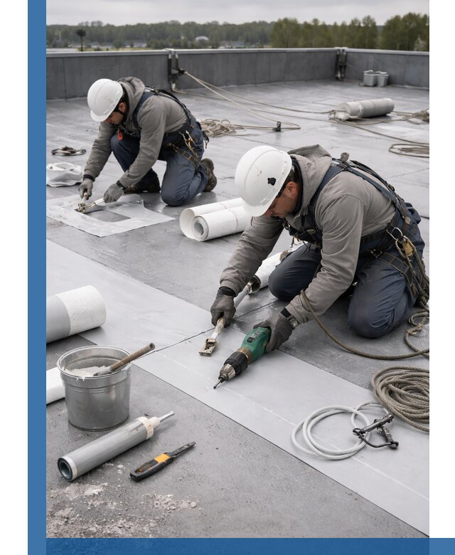 Ремонт мембранной кровли в Кохме качественно и с гарантией