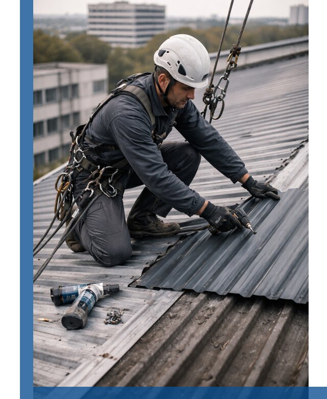 Ремонт профнастила на кровле в Кохме, работы под ключ