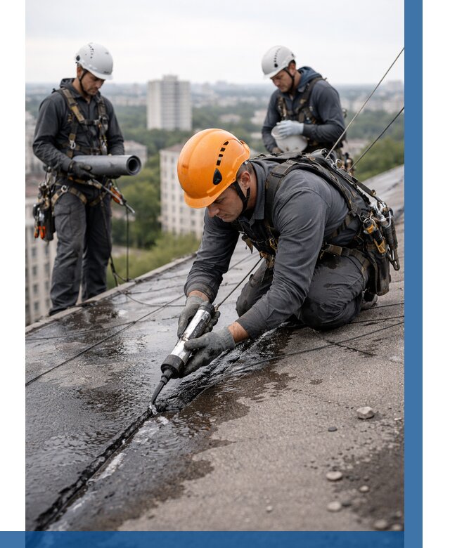 Устранение протечек кровли в Кохме от 12466 р. | ВЫСОТНИК-Кхм