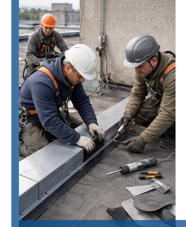 Ремонт кровельных примыканий в Кохме профессионально