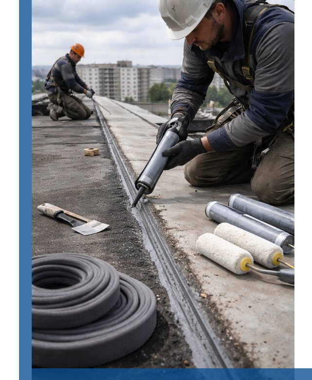 Герметизация швов кровли в Кохме с гарантией герметичности