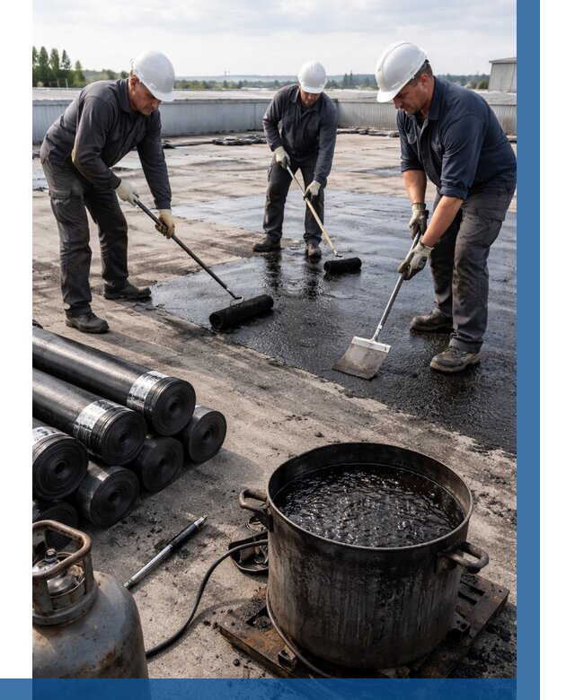 Гидроизоляция кровли мастикой в Кохме от 623 р. | ВЫСОТНИК-Кхм