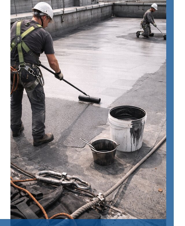 Гидроизоляция кровли жидкой резиной в Кохме от 519 р. | ВЫСОТНИК-Кхм