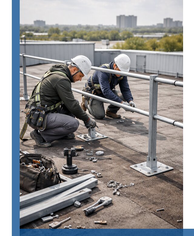 Монтаж кровельного ограждения в Кохме под ключ с гарантией