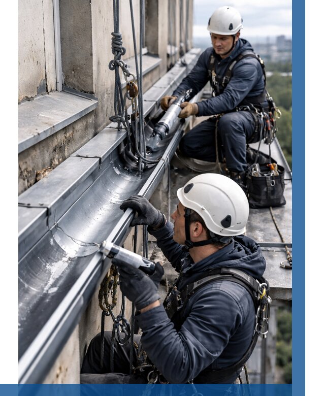 Ремонт водосточных желобов в Кохме от 6752 р. | ВЫСОТНИК-Кхм