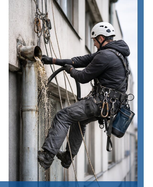 Прочистка водосточных труб в Кохме от 3636 р. | ВЫСОТНИК-Кхм