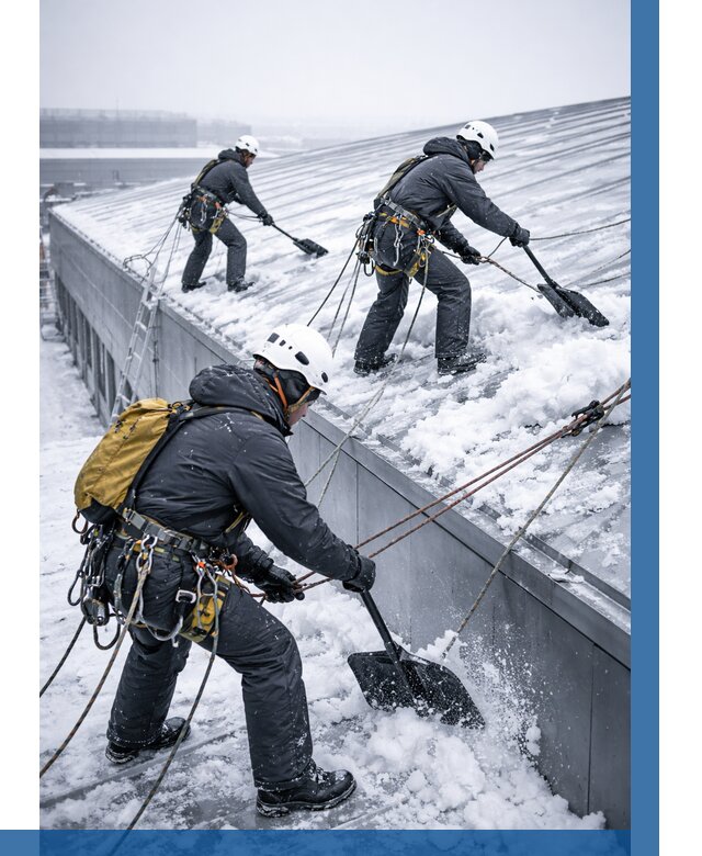 Очистка навесов от снега в Кохме от 4675 р. | ВЫСОТНИК-Кхм