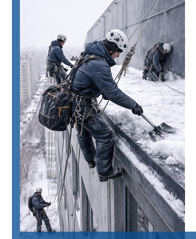 Абонентское обслуживание кровли зимой в Кохме регулярный уход