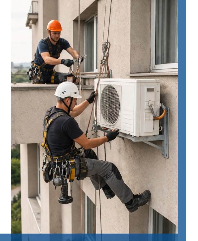 Монтаж внешнего блока кондиционера в Кохме от 6752 р. | ВЫСОТНИК-Кхм