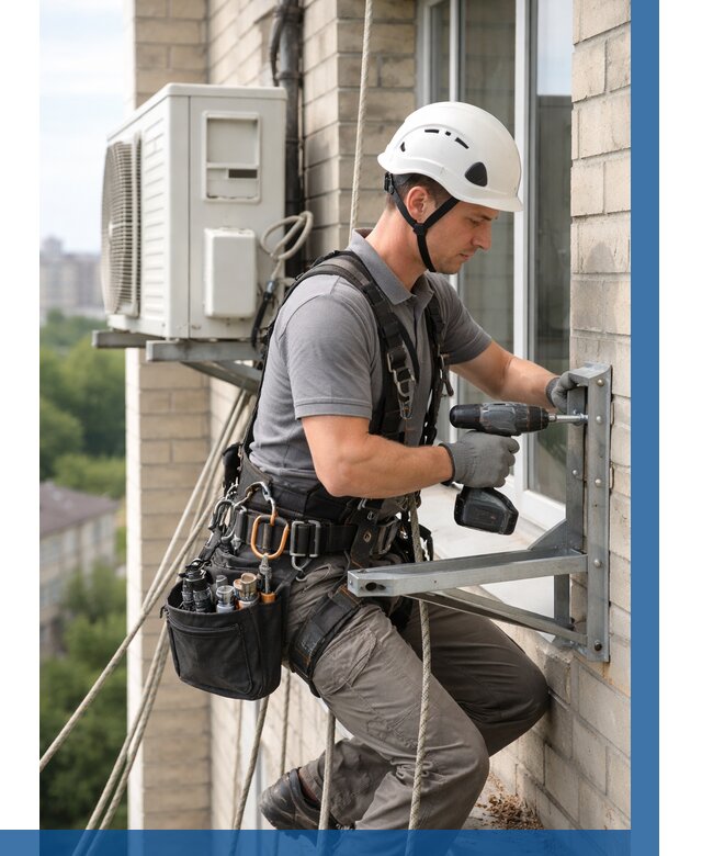 Установка кронштейнов кондиционера в Кохме от 3636 р. | ВЫСОТНИК-Кхм