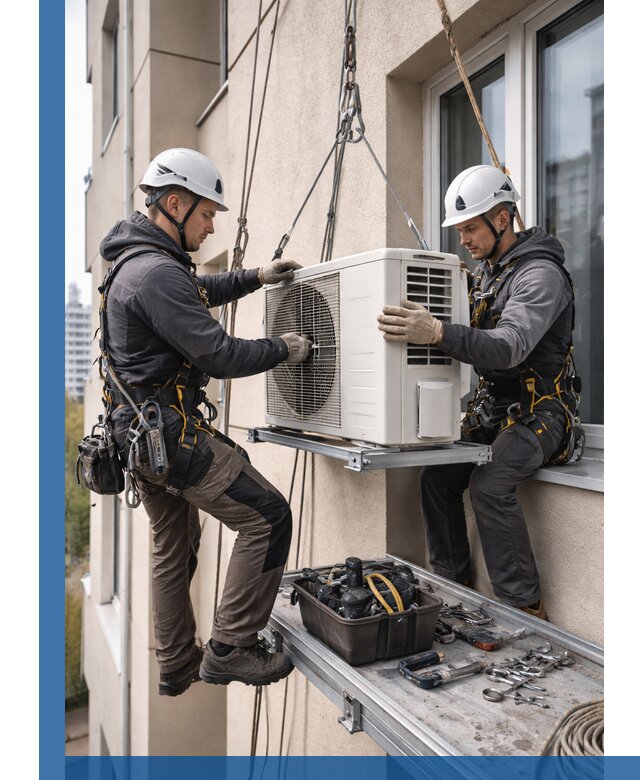 Перенос внешнего блока кондиционера в Кохме с монтажом и крепежом