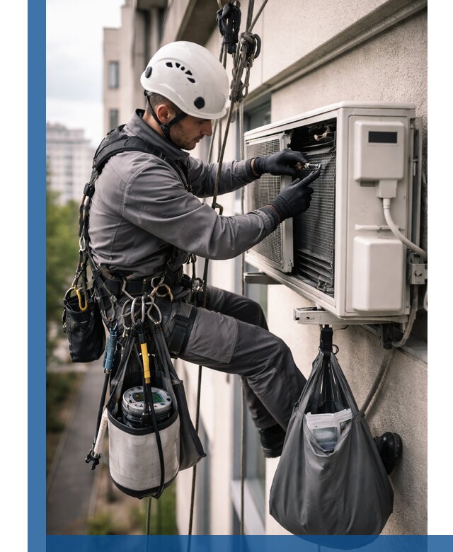 Обслуживание внешнего блока кондиционера в Кохме профессионально