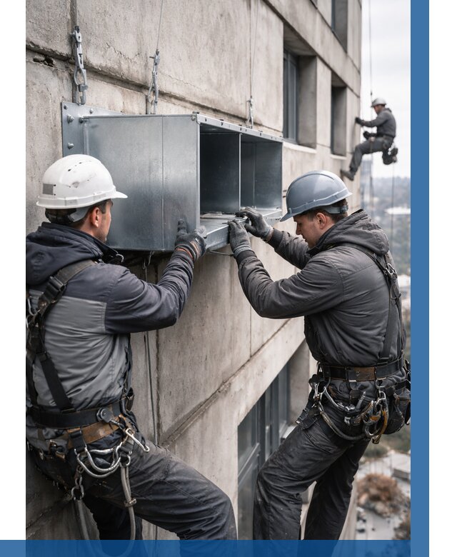 Монтаж вентиляционных коробов в Кохме от 3116 р. | ВЫСОТНИК-Кхм