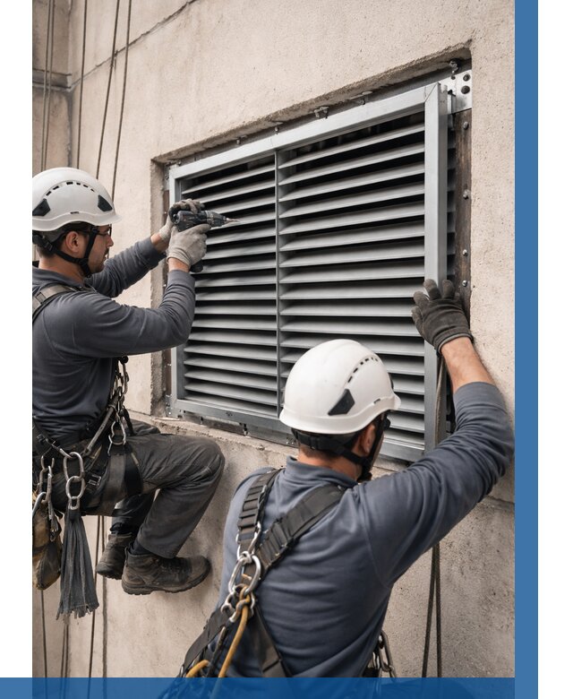 Монтаж вентиляционных решеток в Кохме от 4675 р. | ВЫСОТНИК-Кхм