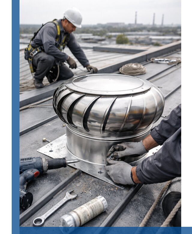 Установка дефлекторов на кровле в Кохме профессионально