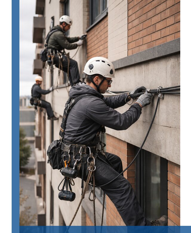 Крепление кабеля на фасаде монтаж и крепеж в Кохме