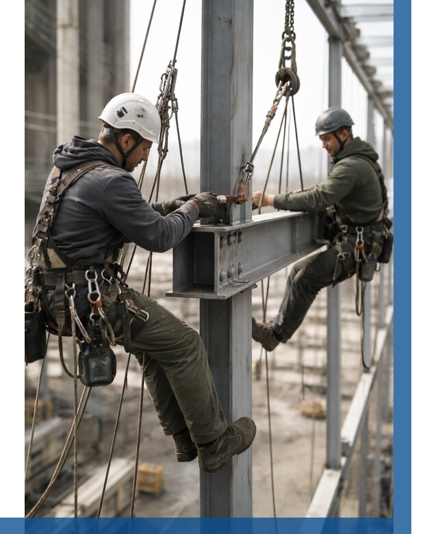 Монтаж металлоконструкций на высоте в Кохме от 3636 р. | ВЫСОТНИК-Кхм