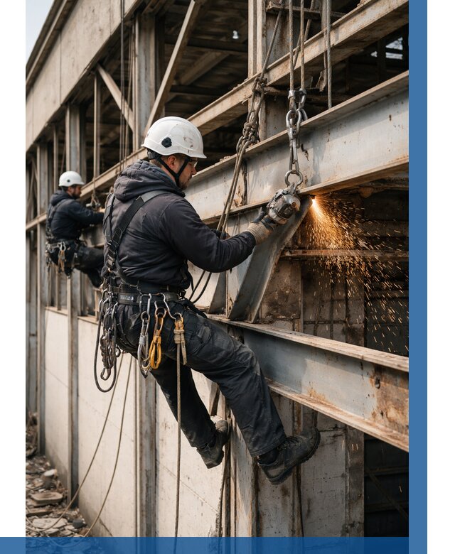 Демонтаж металлоконструкций на высоте в Кохме от 6752р. |ВЫСОТНИК-Кхм