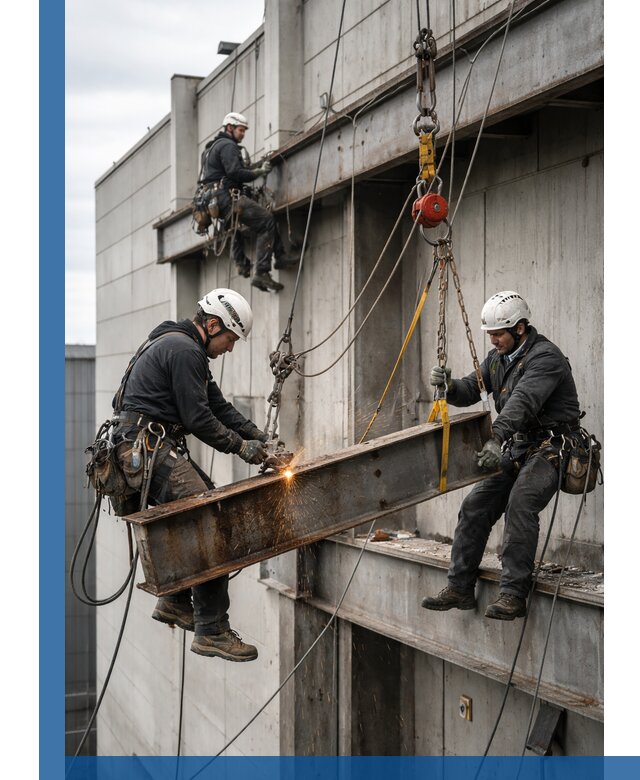 Демонтаж металлоконструкций на высоте в Кохме под ключ