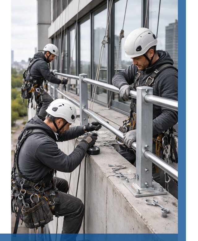 Монтаж ограждений на высоте в Кохме, от 1247 р. | ВЫСОТНИК-Кхм
