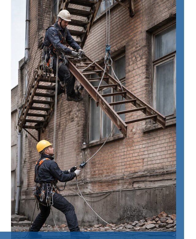 Демонтаж пожарной лестницы в Кохме от 12466 р. | ВЫСОТНИК-Кхм