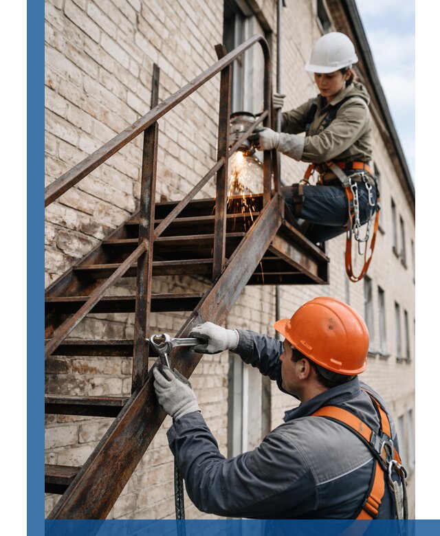 Ремонт и восстановление пожарных лестниц с выездом в Кохме