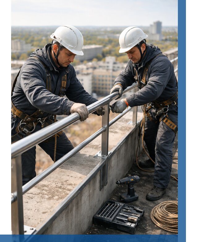 Монтаж перил на высоте в Кохме от 2597 р. | ВЫСОТНИК-Кхм