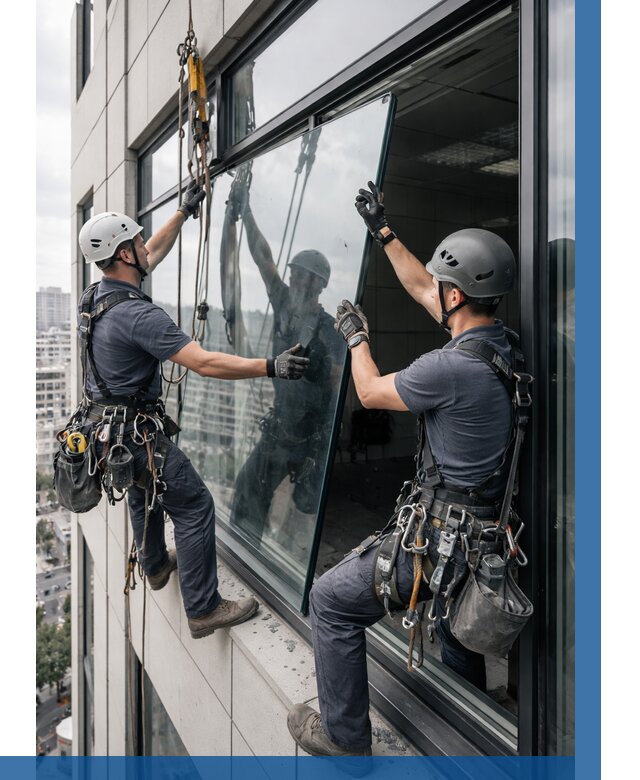 Замена стеклопакетов на высоте в Кохме от 5713 р. | ВЫСОТНИК-Кхм