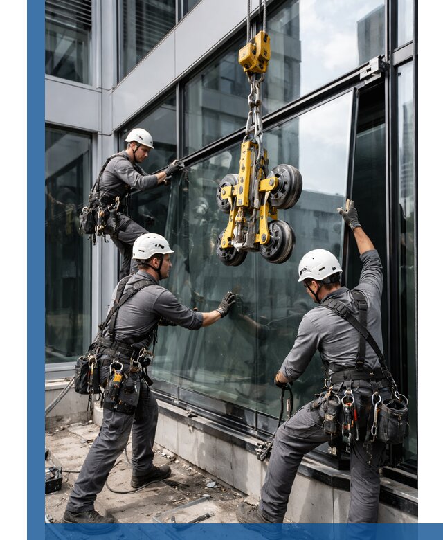 Структурное остекление фасадов в Кохме монтаж и обслуживание