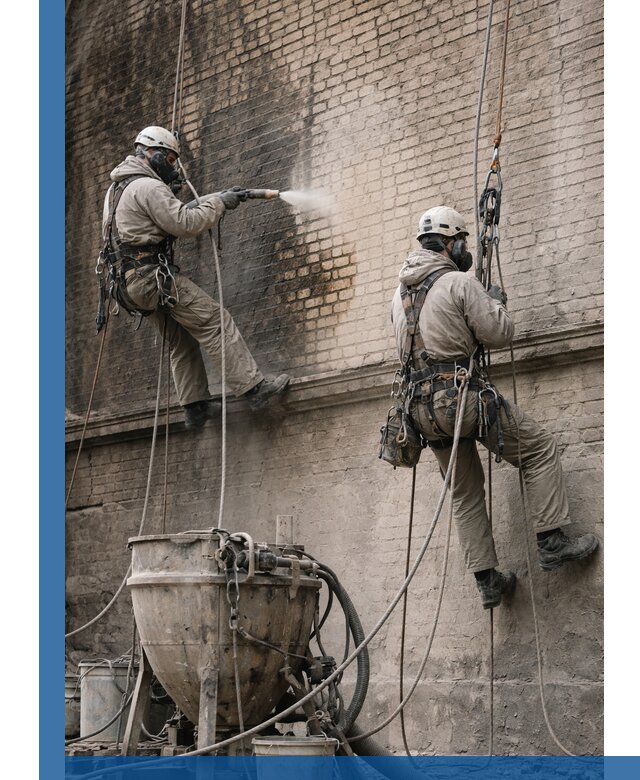 Пескоструйная очистка фасадов в Кохме профессионально