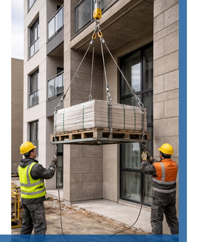 Подъем керамогранита на этаж в Кохме от 3636 р. | ВЫСОТНИК-Кхм