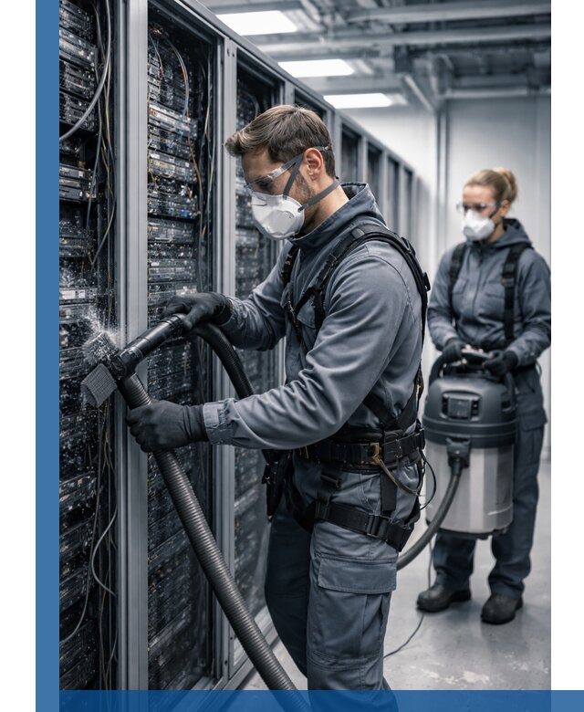 Обеспыливание серверной комнаты в Кохме, профессиональная очистка