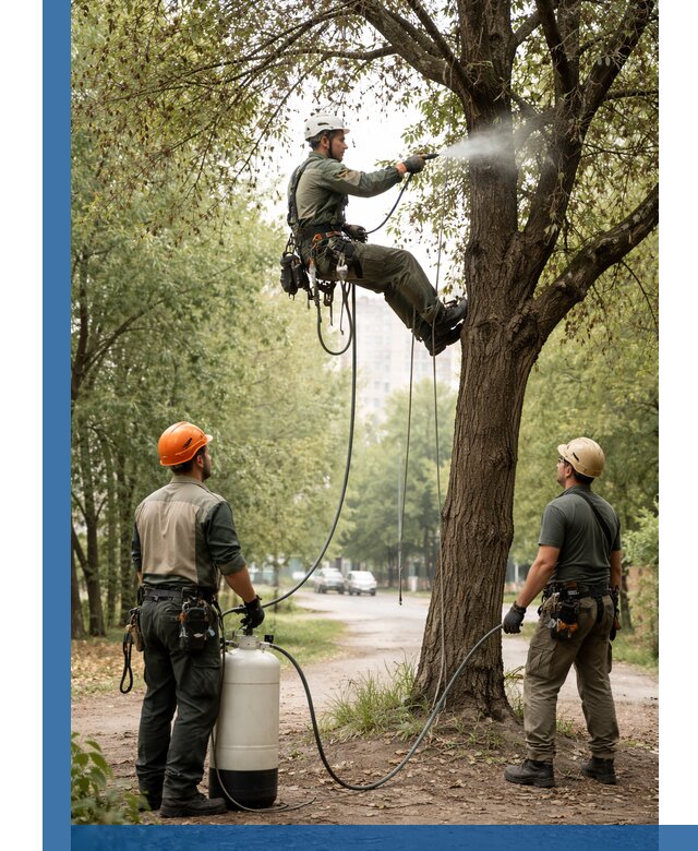 Обработка деревьев от вредителей в Кохме профессиональная защита