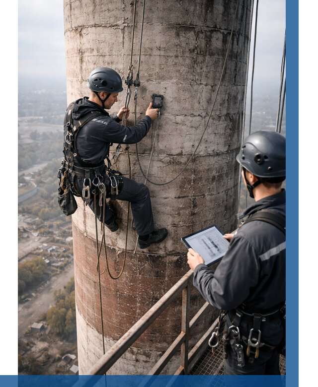 Обследование дымовой трубы в Кохме от 8310 р. | ВЫСОТНИК-Кхм