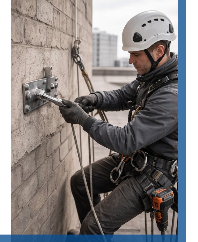 Установка анкерных точек в Кохме от 3636 р. | ВЫСОТНИК-Кхм